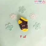 جوراب نوزاد سایز صفر مدل خرس