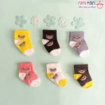 جوراب نوزاد سایز یک مدل خرس