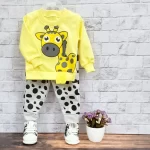 بلوز شلوار نوزادی زرافه