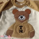 بلوز شلوار بچگانه تکه دوزی طرح تدی