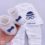 ست بیمارستانی نوزاد مدل سیبیل و عینک