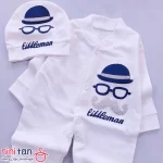 ست بیمارستانی نوزاد مدل سیبیل و عینک