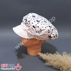 کلاه بچگانه نقابدار پفی دخترانه طرح شکوفه XL