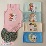 بادی رکابی نوزاد زیردکمه پنبه سایز 1