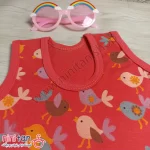 تاپ شلوارک بچگانه دخترانه طرح پرنده