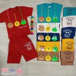 تی شرت شلوارک بچگانه اسپرت طرح حیوانات