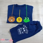 تی شرت شلوارک بچگانه اسپرت طرح حیوانات