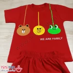 تی شرت شلوارک بچگانه اسپرت طرح حیوانات