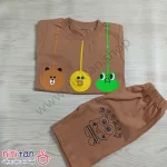 تی شرت شلوارک بچگانه اسپرت طرح حیوانات