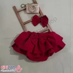 دامن بچگانه چین دار و هد پاپیونی