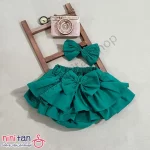 دامن بچگانه چین دار و هد پاپیونی