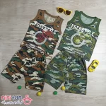 رکابی و شلوارک پسرانه طرح کماندو