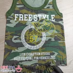 رکابی و شلوارک پسرانه طرح کماندو