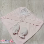 ست بیمارستانی نوزاد 7 تکه گلبهی