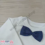 دوتکه نوزادی پسرانه پیشبندی و بلوز
