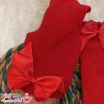 جوراب بچگانه گندمی سایز صفر تا 3 توری دخترانه