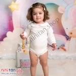 بادی آستین بلند نوزاد دخترانه