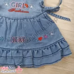 سارافون نوزادی جین مدل girl بچگانه کلاه دار