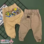 شلوار کتان بچه گانه پشت چاپ طرح خرس