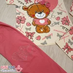 تیشرت و ساپورت دخترانه نگین دار