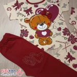 تیشرت و ساپورت دخترانه نگین دار