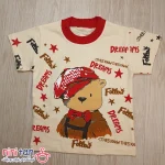 تیشرت و شلوارک بچگانه طرح خرس کلاه و پاپیون