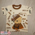 تیشرت و شلوارک بچگانه طرح خرس کلاه و پاپیون