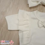 بادی دخترانه آستین کوتاه با هد سایز 1 تا 3