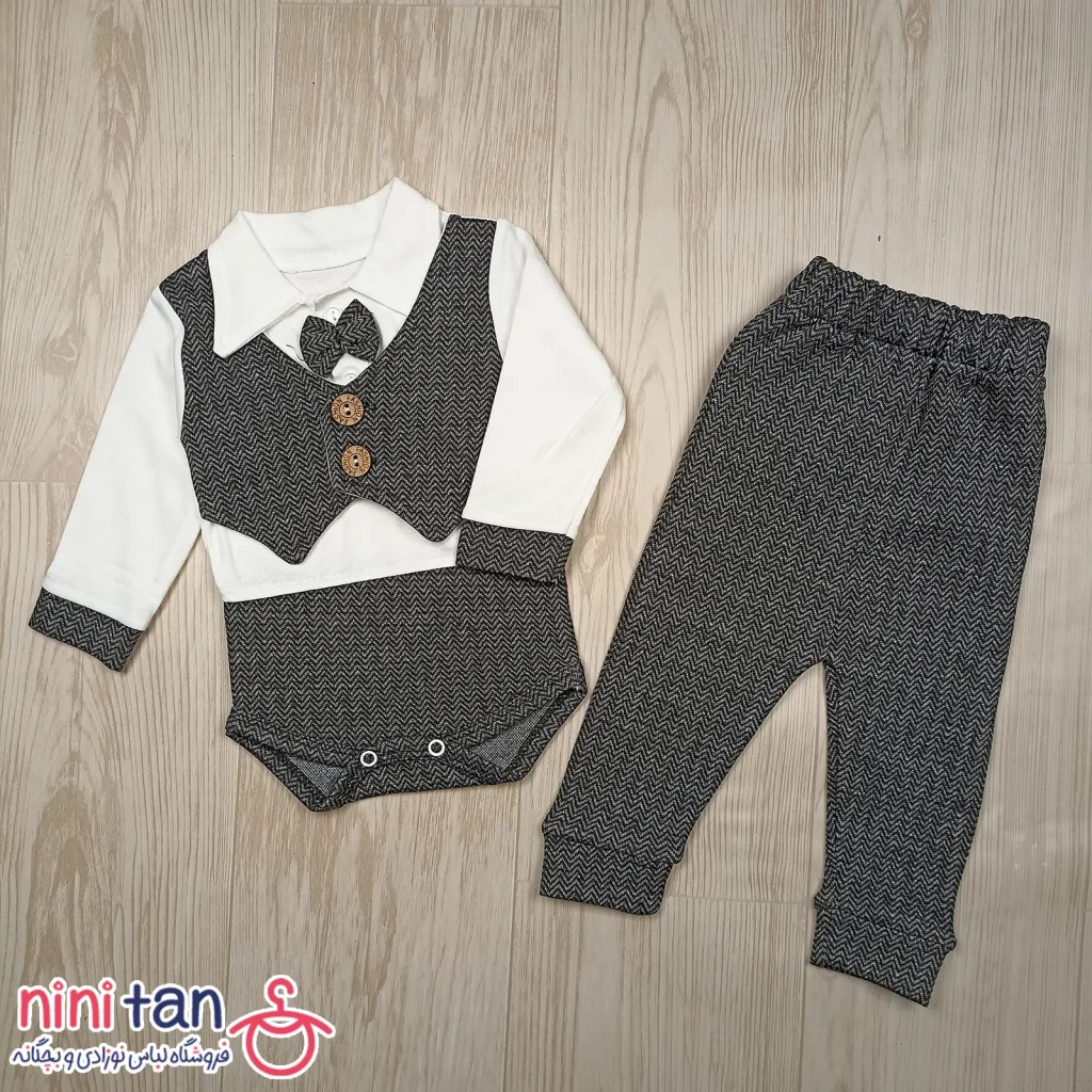 بادی نوزادی مجلسی با جلیقه سایز 1 تا 3