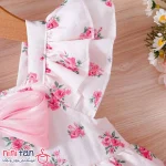 پیراهن دخترانه چین دار 3 طبقه از 1 تا 7 سال