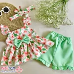 تاپ و شلوارک دخترانه شادین 6 ماه تا 6 سال | سبز