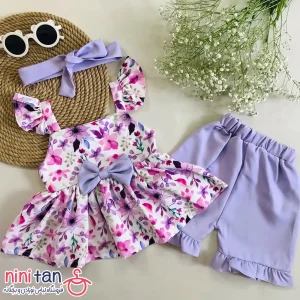 تاپ و شلوارک دخترانه شادین 6 ماه تا 6 سال | یاسی