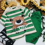 تی شرت و شلوارک بچگانه خرس راه راه