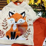 تی شرت و شلوارک بچگانه طرح روباه