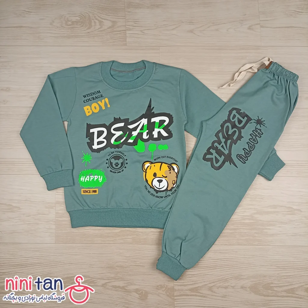 بلوز شلوار بچگانه طرح خرس bear