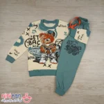 بلوز شلوار بچگانه طرح خرس و ماشین