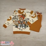 بلوز شلوار بچگانه طرح خرس و ماشین