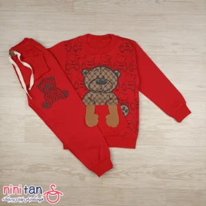 بلوز شلوار بچگانه طرح خرس گوچی