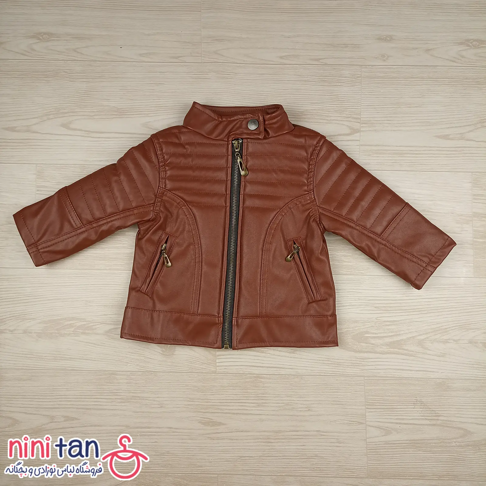 کاپشن بچگانه چرم سایز ۳ـ۴ـ۵ (11) کاپشن بچگانه چرم