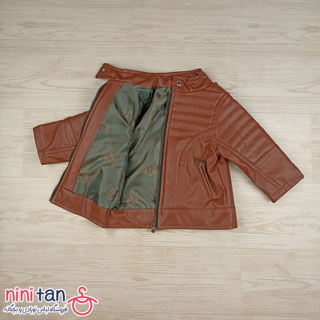 کاپشن بچگانه چرم