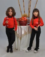 بلوز شلوار بچگانه یلدا 4 تکه