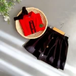 شومیز دامن دخترانه یلدا با تل