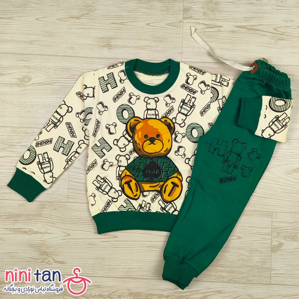 بلوز شلوار بچگانه خرس روبات سایز ۳۵ تا ۵۰