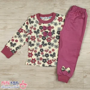 بلوز شلوار بچگانه دخترانه گل گلی سایز ۳۵ تا ۵۰