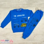 بلوز شلوار بچگانه طرح اتوبوس سایز ۴۰ تا ۵۰