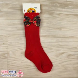 جوراب بچگانه ساق بلند یلدایی سایز 1تا 3