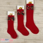 جوراب بچگانه ساق بلند یلدایی سایز 1تا 3
