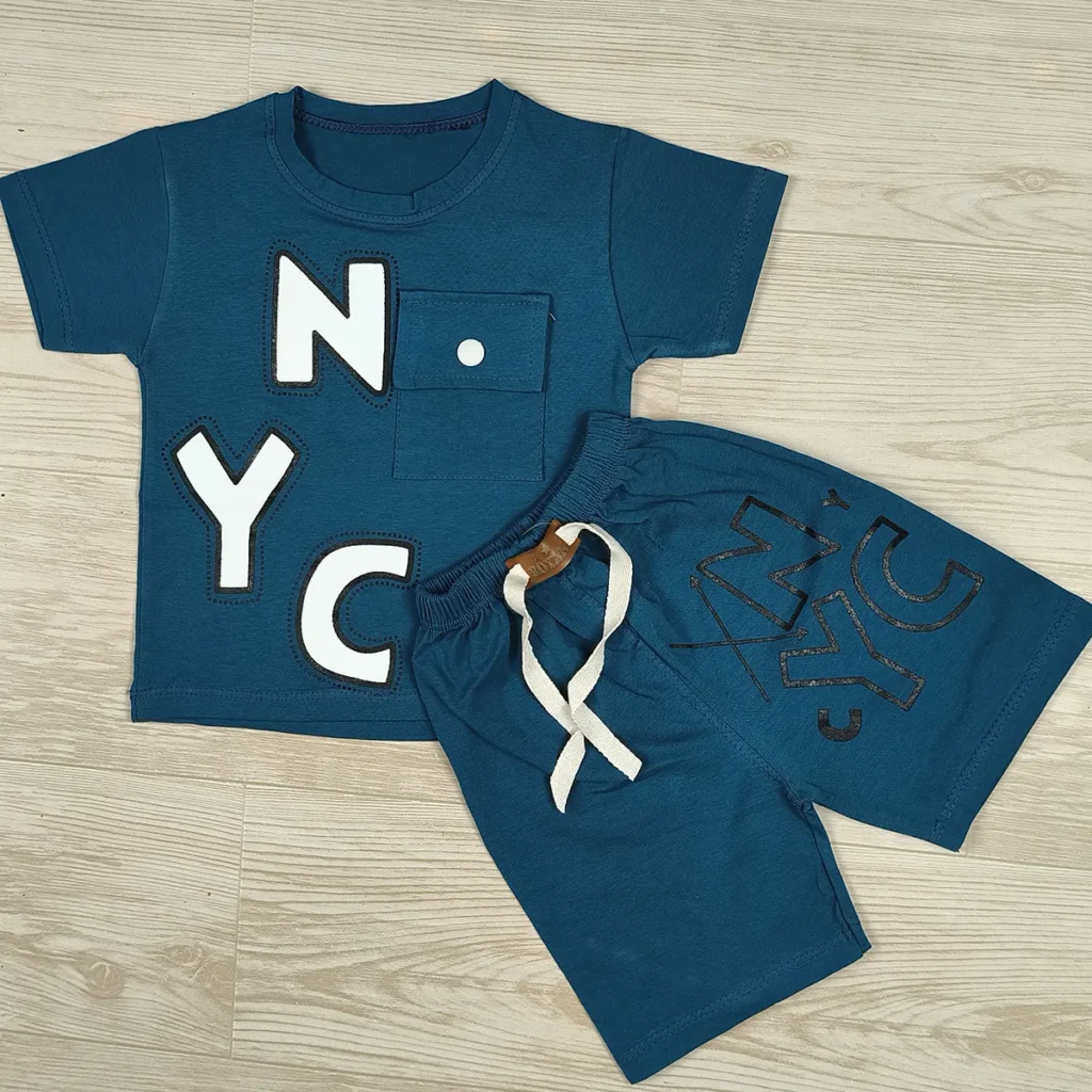تیشرت شلوارک بچگانه NYC سایز 35 تا 50