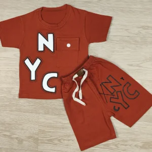 تیشرت شلوارک بچگانه NYC سایز 35 تا 50